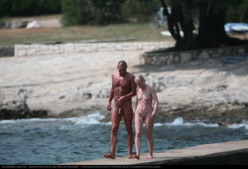 Nora FKK Beach Visitors Big photo gallery - A naked persons soul is visible through their body