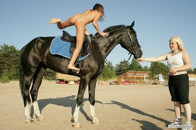 Ride on horseback - A true nudist vacation