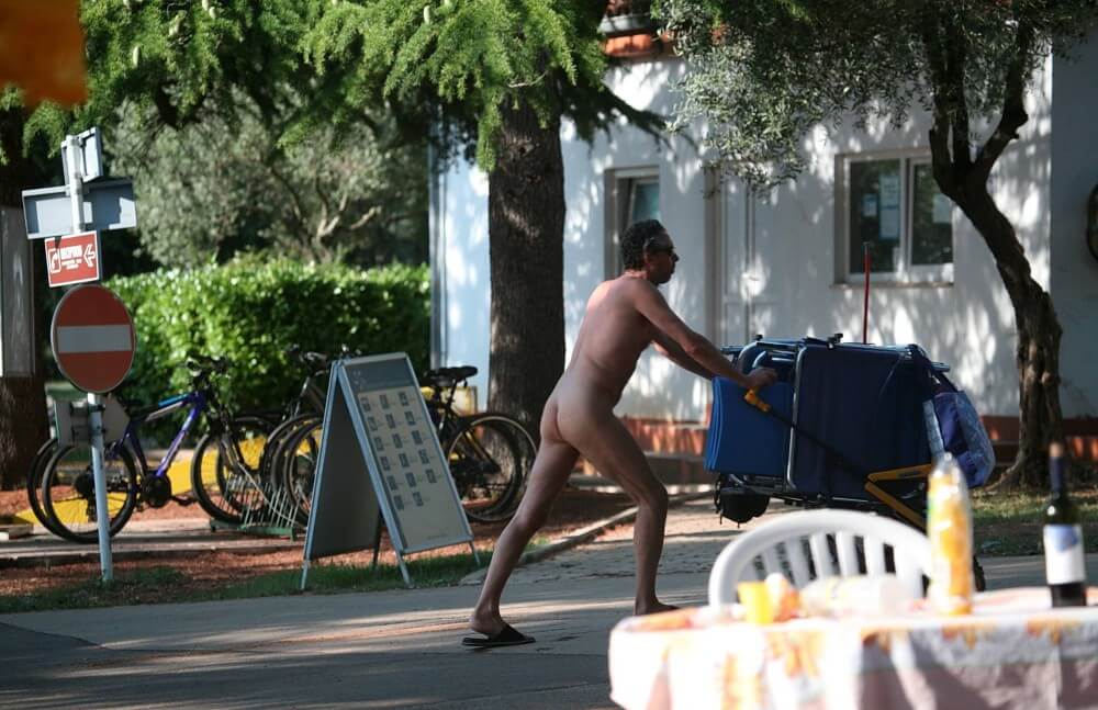 Park Side Street Pass-Bys photos - Nudism has been around for a very long time