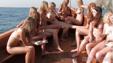 Candid HD: Nudist Boat Cruise Full HD video - A love for the sun and fresh air are important values for naturists