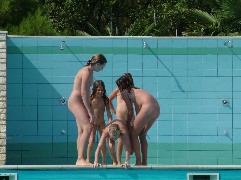FKK Outdoor Children Pool pics - Nudism helps you get rid of insecurities and clothes
