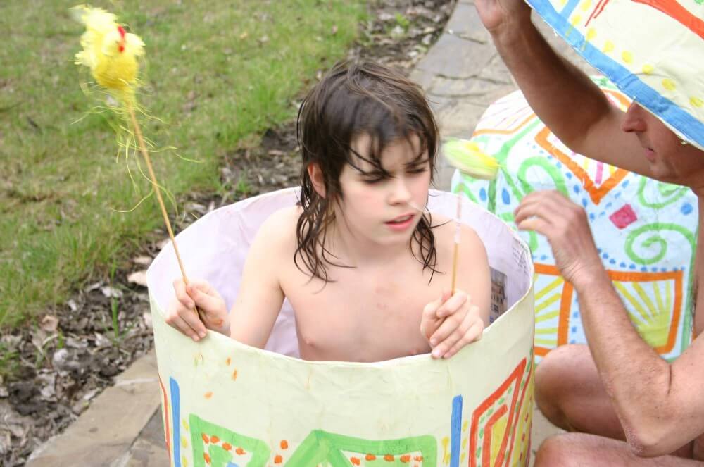 Easter 2X Eggs Outdoors photos - Naturism teaches you to accept yourself and others