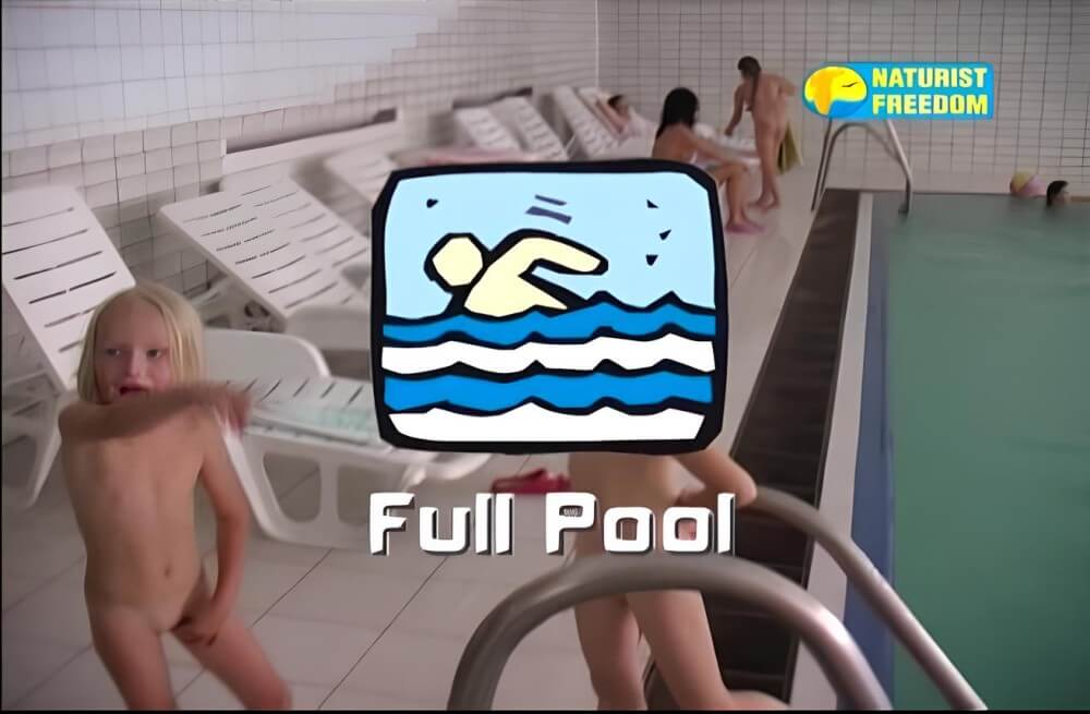 Naturist Freedom: Full Pool - Nature and nudism are the best home for a person
