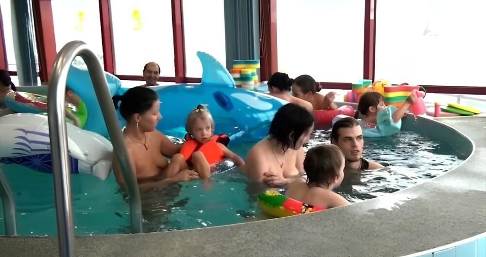 Indoor Swim Exercise - Freedom of choice allows one to be oneself and to be a naturist