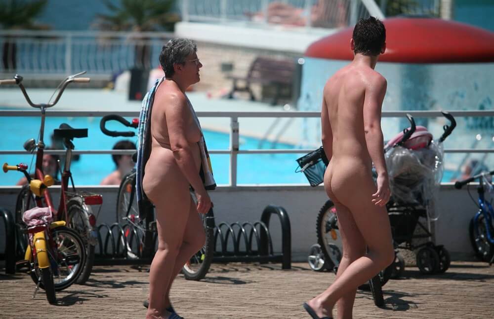 Sun-Soaked Sidewalk pics - Nudism is a philosophy based on respect and trust