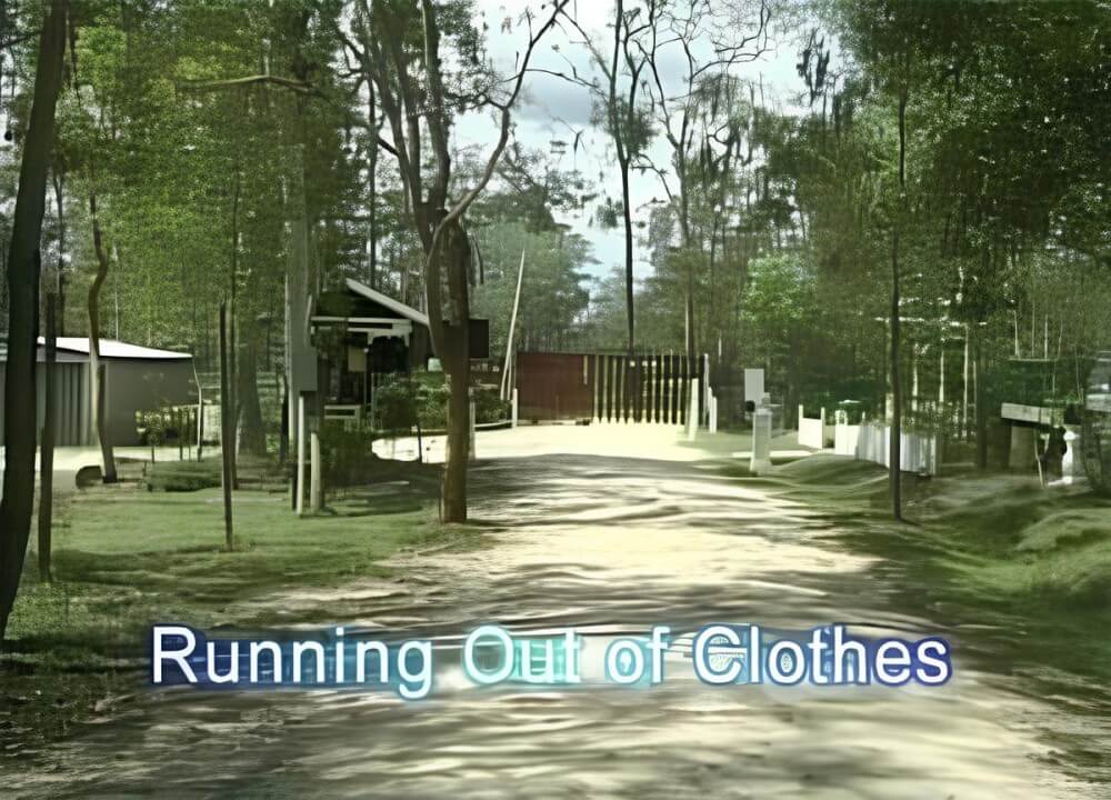Enature - Running out of clothes - A naked persons soul is visible through their body