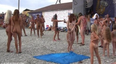 Cool Day At The Beach Full HD video - Advocates of naturism and nudism live in harmony with nature