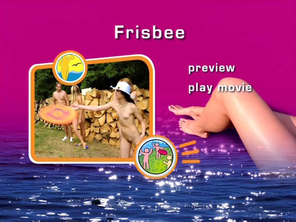 Naturist Freedom - Frisbee DVD - Living together in nature is a hallmark of nudists