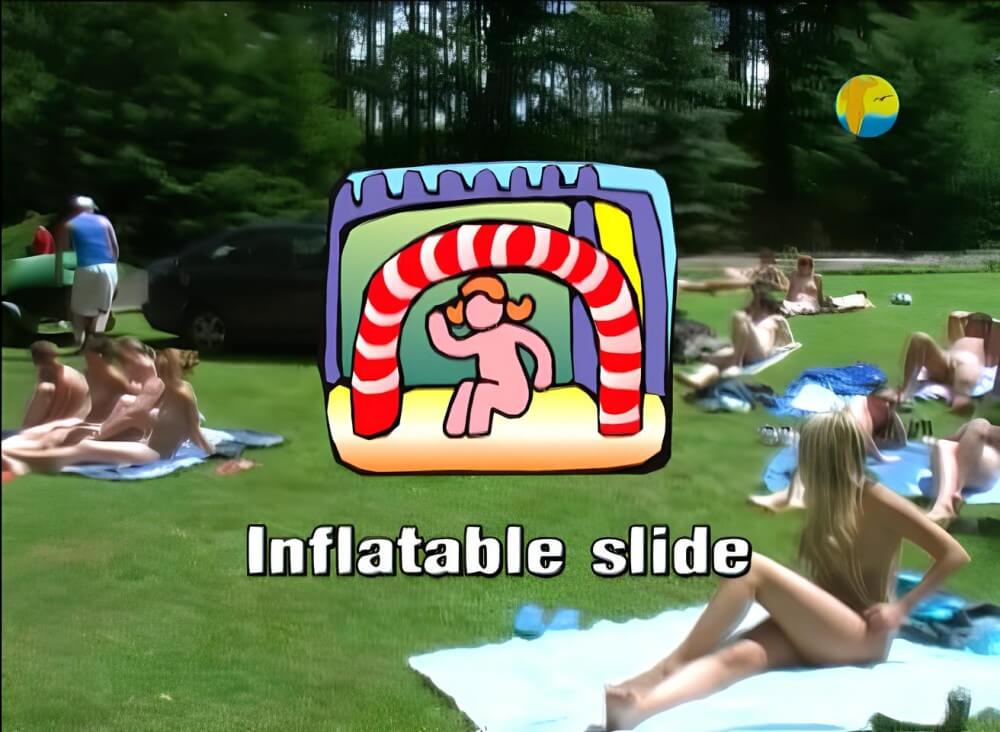 Naturist: Freedom: Inflatable Slide - It values inner balance and peace of mind