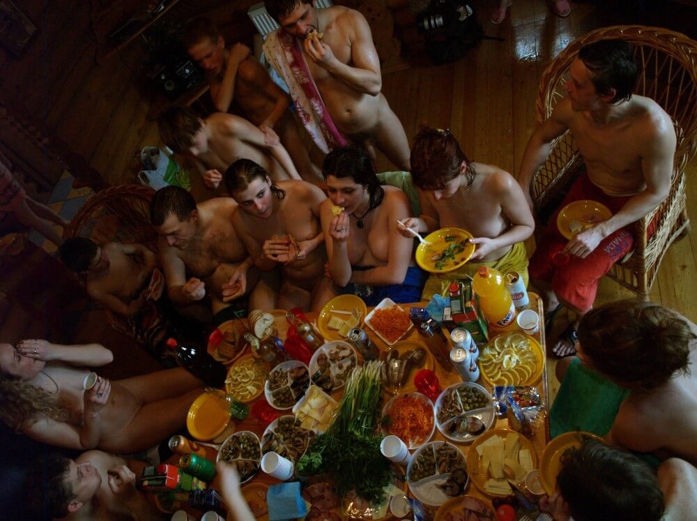 Family Valentines Dinning pics - Where nudism is commonplace