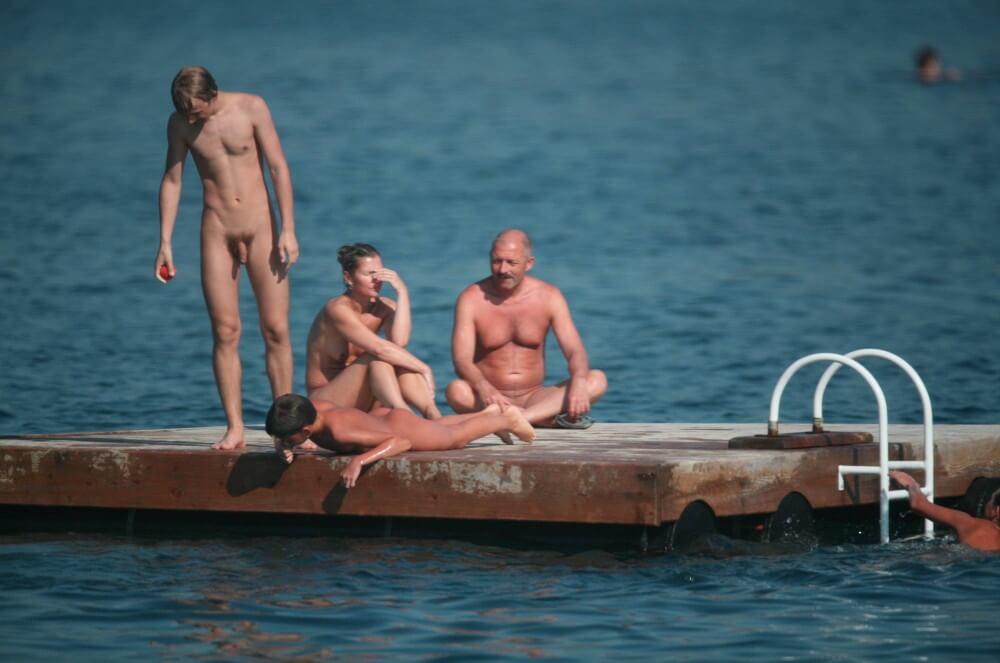 Naturist Family Water Slab pics - Naturism and nudism are a path to inner freedom