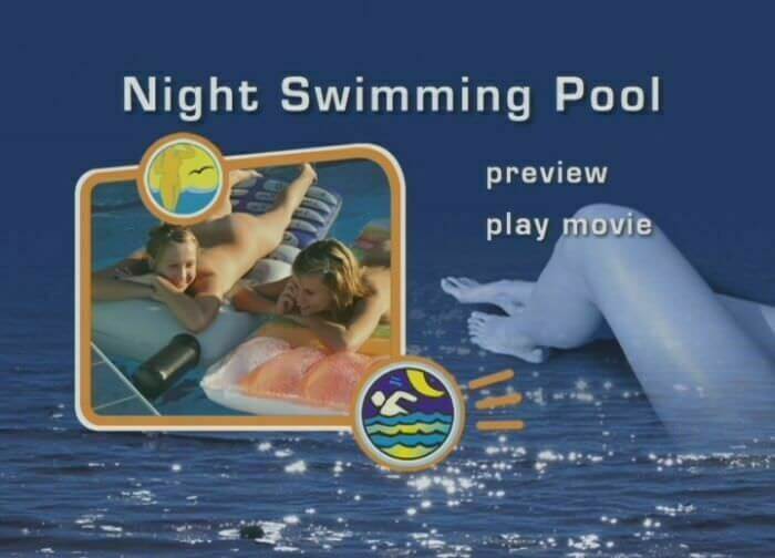 Naturist Freedom: Night swimming pool - The body is a reflection of inner beauty and harmony in naturism and nudism