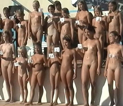 Pageant Family Lines Full HD video - Supporters of naturism live in harmony with nature